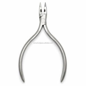 Pince orthodontique jeune à bec escalonné pour la mise en forme des fils, en acier inoxydable, instrument dentaire orthodontique manuel multifonctionnel - Product Image 1