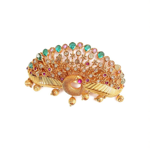 Peacock Style Hair Clip-Handmade Rhinestone Metal Hair Pin for Girls Wedding & Casual Decor - Product Image 2