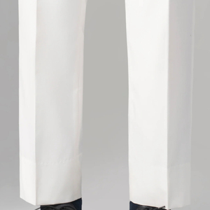 Pantalones Formales Plisados Blancos para Hombre, Corte Recto, Poliéster de Peso Medio, Antiarrugas, Cierre de Cremallera, para Verano - Product Image 4