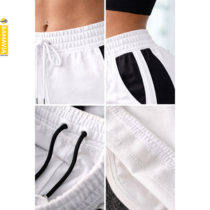 RTS Gym Shorts for Women 140gsm 100% Cotton High Breathable Comfortable <b>Elastic</b> Casual Bermuda Shorts | Samavia OEM Wholesale - Product Image 4
