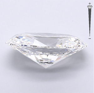 Diamante Cultivado en Laboratorio con Certificación IGI, Corte Oval Brillante de 3.82 CT, Color D, Claridad VVS1, Gemas Reales para Joyería - Product Image 4