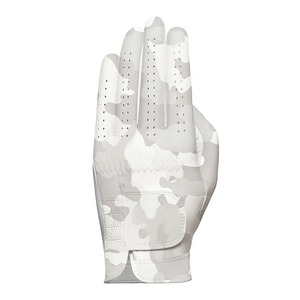 Guante de Golf de Camuflaje Blanco para Mano Derecha, Cuero Genuino, Transpirable, Perforado, Cierre de Gancho y Bucle, Unisex, Deportivo - Product Image 1