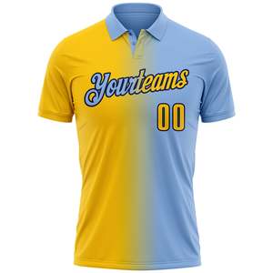 New Arrival Team Sports Polo <b>Shirt</b> Custom Logo Player Number Rib Knit Collar Breathable <b>Polyester</b> T <b>Shirt</b> - Product Image 1