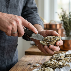 มีดแกะหอยนางรมพร้อมปลอกไม้ ขายส่ง อุปกรณ์เปิดอาหารทะเล อุปกรณ์ครัว เป็นมิตรกับสิ่งแวดล้อม ใช้กับเครื่องล้างจานและไมโครเวฟได้ - Product Image 4