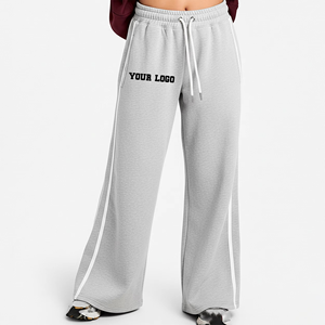 Pantalones Deportivos de Pierna Ancha de Poliéster/Algodón 280 GSM, de Calidad Premium, Ecológicos, de Secado Rápido, para Uso Casual, Estilo Urbano, OEM/ODM - Product Image 1
