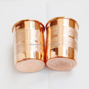 Mug Moscow Mule en cuivre pur écologique, très vendu - Tasse à boire en cuivre massif artisanale avec poignée - Product Image 3