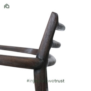 Fauteuils modernes en teck massif pour salle à manger, salon, restaurant - Design minimaliste, usage commercial et domestique - Draco - Product Image 5