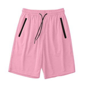 Shorts de plage gris pour homme, tissés, avec cordon de serrage à la taille, poches latérales, respirants, motif géométrique, 100% polyester, séchage rapide - Product Image 2