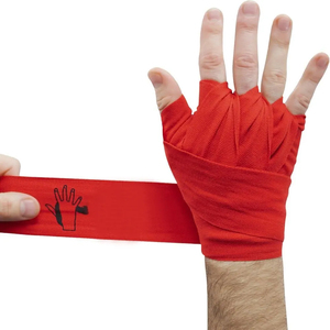 Cotton Durable Boxing Hand <b>Wraps</b> in Yellow Red Blue White <b>Black</b> for Training Comfortable Fit All Seasons Use - Product Image 3