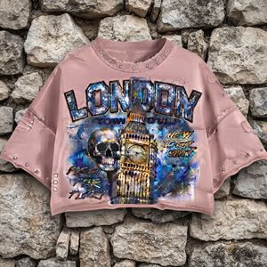 Camisetas Personalizadas con Logotipo DTG en Pedrería, Tela Jersey 100% Algodón de Calidad, Lavado Ácido, Estilo Vintage, Oversize, Moda Urbana - Product Image 6
