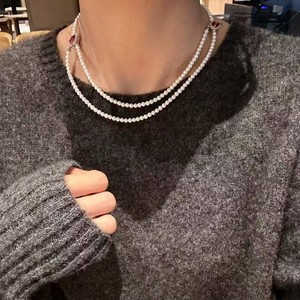 Ensemble de colliers de haute qualité en perles fines de 4 mm, motif serpent spirituel, avec perles de culture d'eau douce, chaîne de pull, vente en gros - Product Image 4