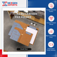 Cartella di Presentazione in Pelle PU di Alta Qualità Fatta a Mano, Riciclabile, con Clip Magnetica, Design e Logo Personalizzabili per Uso Ufficio
