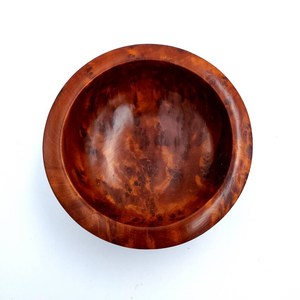 Bol de service en bois, base en bois, couleur naturelle, pour fruits, aliments, nouilles, bol à mélanger - Product Image 5