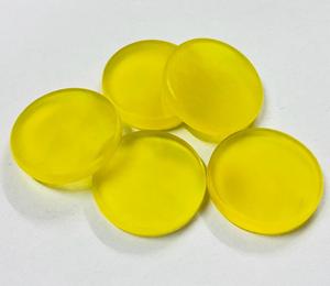 Cuentas de Calcedonia Amarilla en Forma de Disco Plano para la Fabricación de Joyas, Venta al Por Mayor, OEM, ODM - Product Image 1