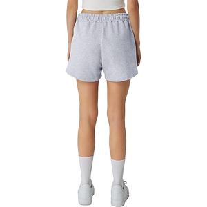 Vintage Wash Fleece Shorts Women's Acid Stone Wash High Waist Side Pockets <b>Drawstring</b> Relaxed Fit Casual Wear OEM Size - Product Image 3