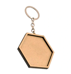 Llavero de madera personalizable para regalo promocional con logotipo, llavero de madera de alta calidad para usar en el coche - Product Image 3