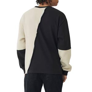 Sweat-shirt personnalisé pour homme, coupe classique, en polyester/coton, couleur unie, logo personnalisé, écologique, pull-over printemps, fabrication OEM - Product Image 5