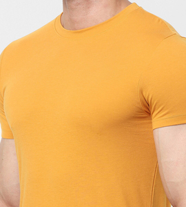 Camiseta de Algodón Lisa para Hombre, Transpirable, Corte Regular, Cuello Redondo, Manga Corta, Estilo Casual para Usar en la Calle, OEM ODM - Product Image 3