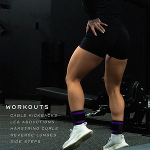 Non Slip Gym <b>Ankle</b> Straps Cable Machine Leg Workout <b>Support</b> for Glute Kickback Hip Training Exercise Use - Product Image 6