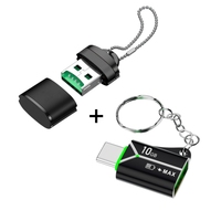 Lot de 2 adaptateurs USB C vers USB en alliage d'aluminium JAYA et lecteur de carte OTG pour ordinateur portable, téléphone portable, appareil photo, tout neuf, LED