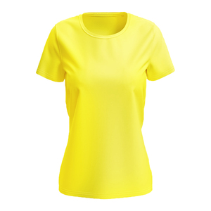 เสื้อยืดคอกวี แขนสั้น ผ้าฝ้ายถัก 100% ระบายอากาศได้ดี สีพื้นเรียบง่าย สไตล์อเมริกัน สำหรับผู้หญิง  สามารถปรับแต่งสีได้  ต้านเชื้อแบคทีเรีย - Product Image 4