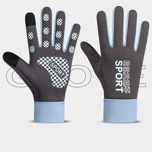 Elite MTB Mountain Cycling Gloves Durable Anti-Slip Shock-Absorbing Touchscreen <b>Hook</b> Loop Closure Full Finger Unisex All Gloves - Product Image 5