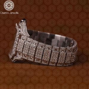 Reloj de Lujo Charm_Jewells para Hombre, Caja Cuadrada de Acero Inoxidable, Esfera Analógica de 40 mm, Cierre Oculto con Botón, Cristal, Mecánico - Product Image 5