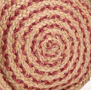 Sac à bandoulière en jute tressé pour femme, style bohème, écologique, ouvert, fait main, avec décorations croisées, durable, pour usage quotidien - Product Image 5