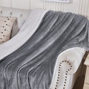 CUSTOM Wholesale Reversible Polyester Plush Embroidery Adult Other Sherpa Flannel <b>Fleece</b> Bed <b>Throw</b> Blanket From Rajasthan - Product Image 6