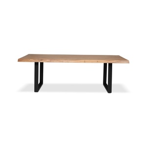 Modern Rectangle Solid <b>Wood</b> Dining <b>Table</b> Fluted Pedestal Base <b>Foldable</b> Design 6 Dining Room Furniture Entry 1 Year Warranty - Product Image 2