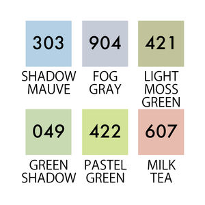 [ME]KURETAKE ZIG Clean Color Real Blush Pale Colors II (RB-6000AT/6VH) Stylo plume, stylo pinceau, stylo manga - Product Image 3