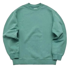 Logo personnalisé 300gsm hommes grande taille pull-over sweat-shirt à col rond solide coton polyester nouveau style sweats-shirts d'hiver-10 pièces - Product Image 1