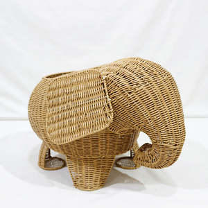 Eco-friendly Natural <b>Plastic</b> Elephant Storage <b>Basket</b> Animal Shaped Eco-Friendly Home Decoration Cute Style Organizer - Product Image 1