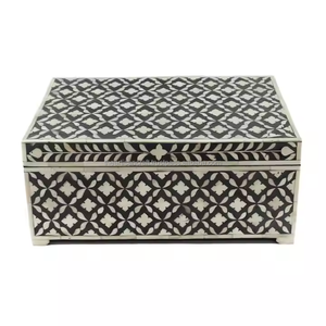 Créations d'antiquités de luxe artisanat artisanal décoratif excellente qualité stockage de bijoux en incrustation d'os naturel stockage de luxe naturel - Product Image 1