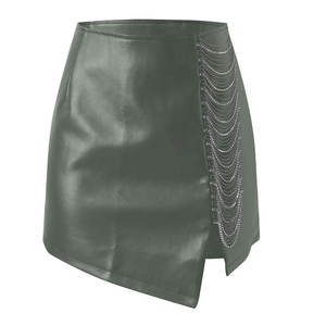 Falda de Cuero para Mujer de Secado Rápido, Transpirable y Ecológica, Falda de Cuero para Mujer de Primera Calidad, Gran Venta - Product Image 1