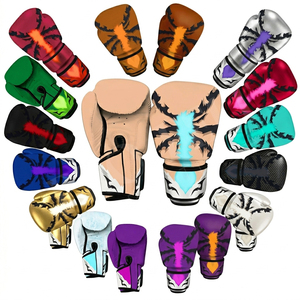 12 OZ Lightweight Relaxed Fit Boxing <b>Gloves</b> Training Sparring Punching PU Leather Shock Absorption Wrist Support Fitness <b>Gloves</b> - Product Image 1
