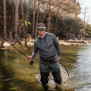 Camiseta de Pesca con Protección Solar UPF 50+ para Hombre, Camiseta de Manga Larga con Protección Solar para Pesca, Natación, Senderismo y Navegación - Product Image 5