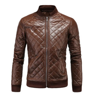 <b>Men</b> High Quality Genuine Leather <b>Jacket</b> Classic Casual Full Zip Soft Comfortable Durable Fashion Everyday Outerwear - Product Image 5
