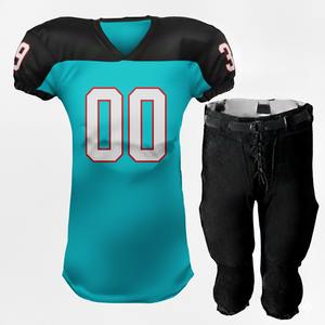 Ensemble Maillot et Pantalon de Football Américain Personnalisé en Maille Respirante avec Numéro pour l'Entraînement et les Matchs - Product Image 1