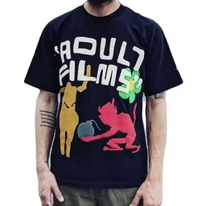 Camiseta Personalizada para Hombre, 230 g/m², Algodón Grueso, Cuello Redondo, Estampado Puff, Ropa Urbana, Camisetas Personalizadas con Estampado DTG - Product Image 3