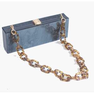 Bolso de Mano de Resina de Cristal Hecho a Mano de Lujo para Mujer, Accesorios de Moda para Fiestas - Product Image 6