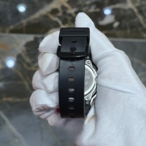 Reloj de cuarzo octogonal negro con incrustaciones de moissanita de escamas mixtas, pulsera de acero inoxidable estilo Hip Hop con diamantes, joyería de muñeca para hombre - Product Image 3