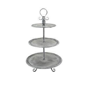 Soporte de Pastel Galvanizado de 3 Niveles Estilo Vintage para Bodas y Cumpleaños, Redondo, de Hierro, para Fiestas, Tamaño y Forma Personalizables - Product Image 6