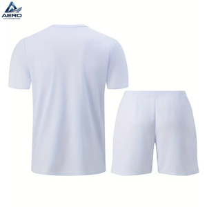 Conjunto Deportivo Ligero para Correr, Uniforme de Gimnasio Blanco de Secado Rápido para Hombre, Traje Deportivo, Camiseta de Compresión y Pantalones Cortos - Product Image 3