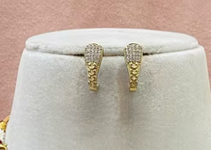 Conjunto de Collar y Pendientes de Moissanita Chapados en Oro, con Brillos Deslumbrantes, para Mujer, Regalo de Compromiso, Aniversario, Boda, Fiesta - Product Image 2