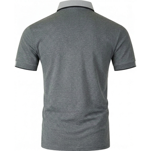 Polos de Golf para Hombre de Poliéster, Secado Rápido, Elásticos en 4 Direcciones, Transpirables, Antibacterianos, Talla Grande, con Logotipo Personalizable OEM - Product Image 2