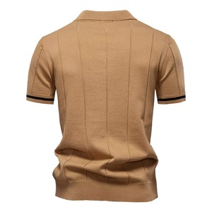 เสื้อเชิ้ตแขนสั้นผู้ชายผ้าฝ้ายเมอร์เซอไรซ์กันยับ 180 กรัม ลายปักกระเป๋า  ลายพิมพ์  โลโก้สั่งทำด้านหน้า - Product Image 4