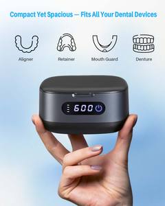 Limpiador Ultrasónico de Escritorio 50kHz con Temporizador Digital, Luz UV y Botón de Limpieza para Electrodomésticos Dentales y del Hogar - Product Image 4