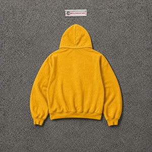 Sweat à capuche zippé City Boyz Gold pour homme, coupe oversize, style streetwear vintage, mode urbaine, fermeture éclair intégrale, effet vieilli, décontracté, coupe ample, en promotion - Product Image 6