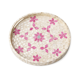 ถาดเสิร์ฟฝังมุกแบบยั่งยืน งานฝีมือสำหรับตกแต่งบ้านและจัดเก็บ - Product Image 1